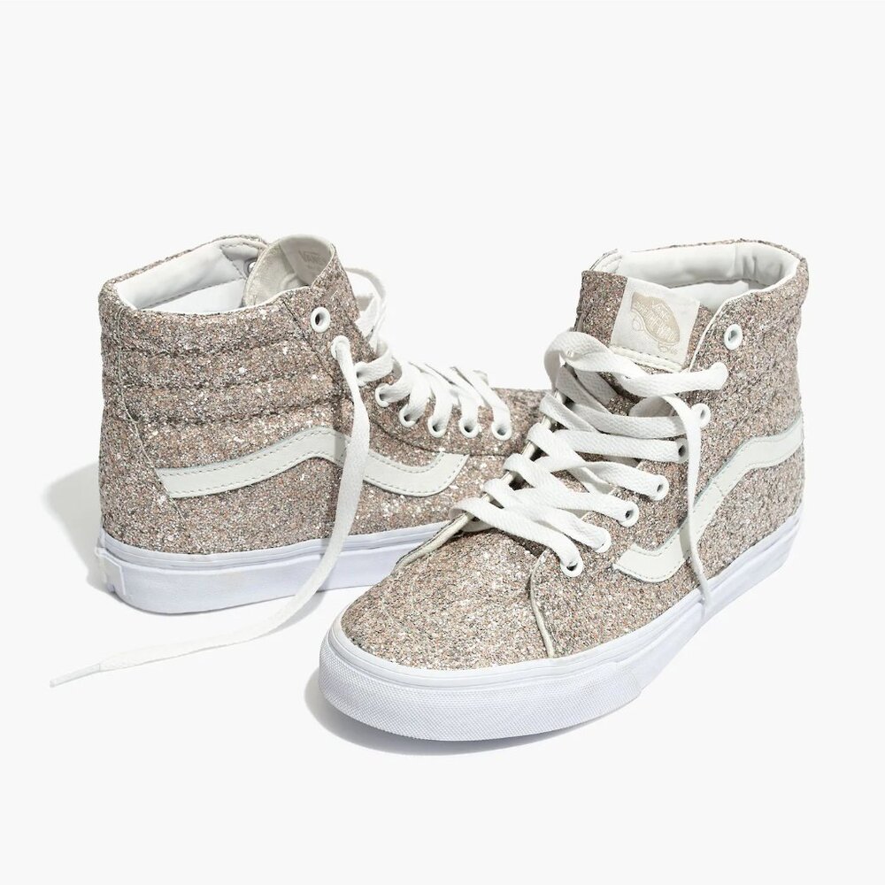 Vans® Unisex SK8-Hi High-Top Sneakers in Glitter x Madewell - Picture 1 of 8